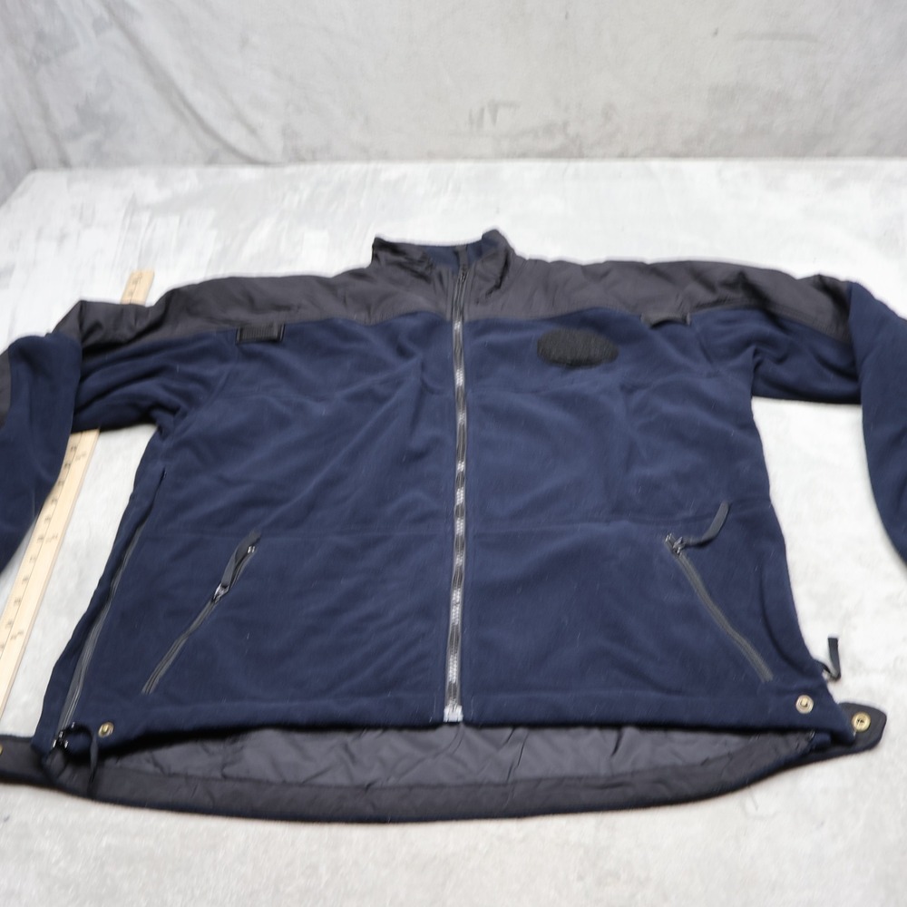 5.11 Tactical Series Jacket Mens Medium Blue Fleece Full Zip Side Zip Outdoor